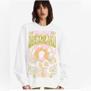 Billabong White Graphic Women’s Sweater